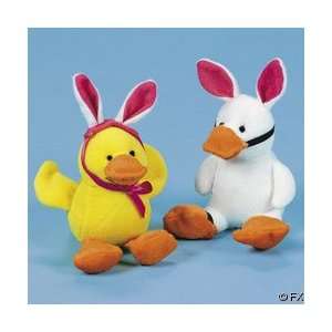  Plush Easter Bunny and Ducky Toys & Games