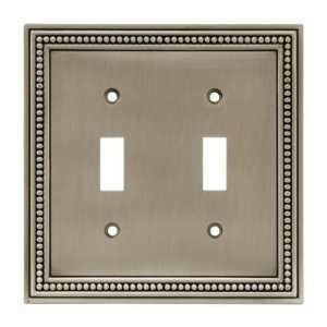  Wall Plate, Beaded Design, Double Switch L 64772: Home 