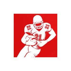    Football player wall decals  kids wall decals