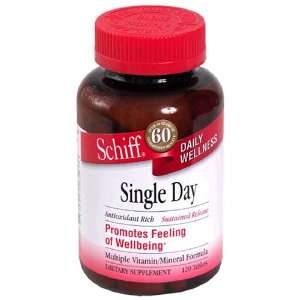  Schiff Single Day Multiple Vitamin/Mineral Formula, Tablets , 120 