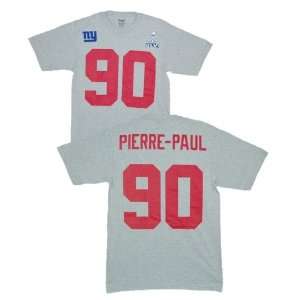  New York Giants Jason Pierre Paul Gray Super Bowl Name and 