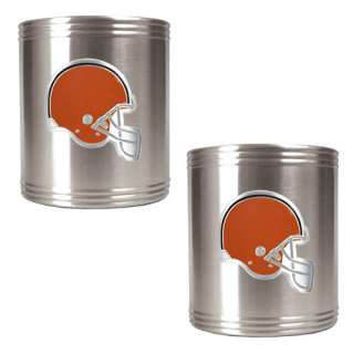 NFL 2pc Stainless Steel Can Holder Set   Pick AFC Team  