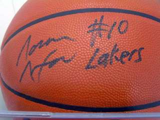 NORM NIXON SIGNED BASKETBALL LOS ANGELES LAKERS NBA  