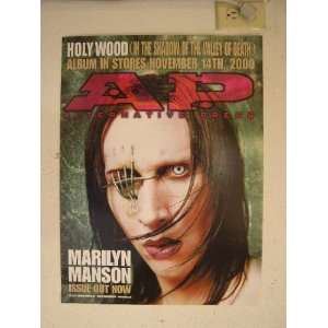   Manson Poster Alternative Press Holy Wood Album: Home & Kitchen