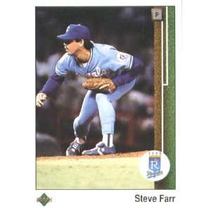  1989 Upper Deck # 308 Steve Farr Kansas City Royals / MLB 