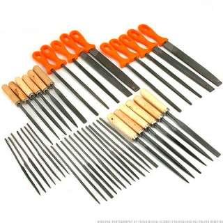 42 Wood & Needle Files Warding Metal Riffler Set Tools  