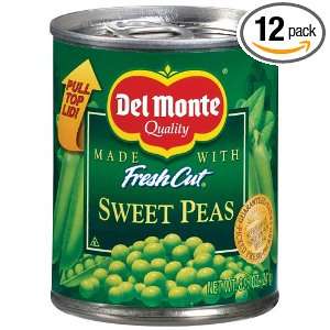Del Monte Sweet Peas, 8.5 Ounce (Pack of 12):  Grocery 