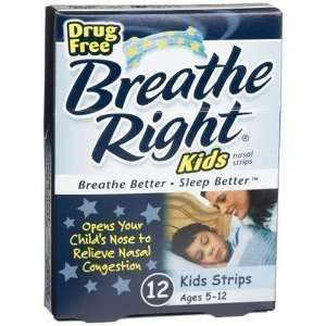 Breathe Right Nasal Strips For Kids, 12 Count Boxes (Pack of 3)