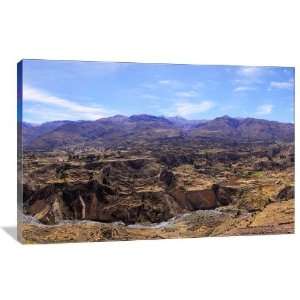 Ancient Terraces of Colca Valley, Peru   Gallery Wrapped Canvas 