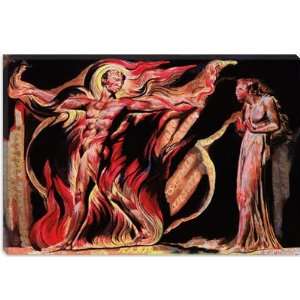 Jerusalem The Emanation of The Giant Albion by William Blake Canvas 