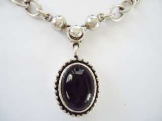 Claudia Agudelo EXEX Sterling Silver & Black Onyx 16 Choker Necklace 