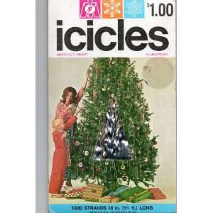 Vintage Christmas Decorations ICICLES & TAGS (inside package) in 