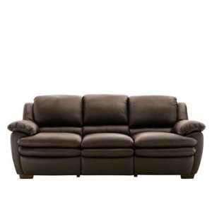  Addisen Brown Leather Recliner Sofa: Home & Kitchen