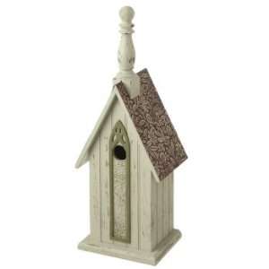   Wooden Church Birdhouse Christmas Table Top Decoration: Home & Kitchen