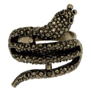  Vintage Snake inspired Finger Ring with Antique Gold 