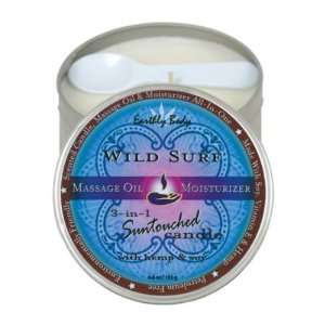 Suntouched hemp candle   6.8 oz round tin wild surf 
