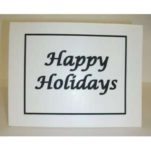  Happy Holidays Card with Mat: Home & Kitchen