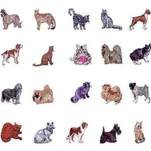 Viking 1+/Rose Embroidery Machine Card DOGS & CATS 1:  