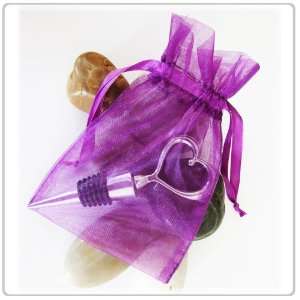  150 Purple Wedding Organza Favor Gift Bags 6x9 inch ($0.43 