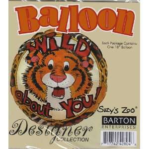  Suzys Zoo Wild About You Tiger 18 Mylar Balloon 