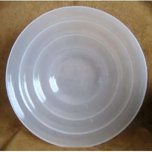   Frosted Crystal Bowl   Concentric Circles Crystal Dish