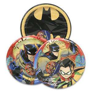 Batman Super Hero Birthday Party SET for 8 ~ Lunch Plates Npakins 