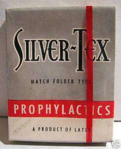 Silver Tex Old Full Condom Pack Akwell Corp Akron Ohio  