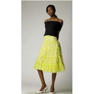  La Cite Paris Lime Green Lace Skirt Size 12 L La Cite Paris 