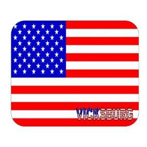  US Flag   Vicksburg, Mississippi (MS) Mouse Pad 