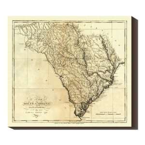  Canvas Wrapped State of South Carolina 1795 Everything 