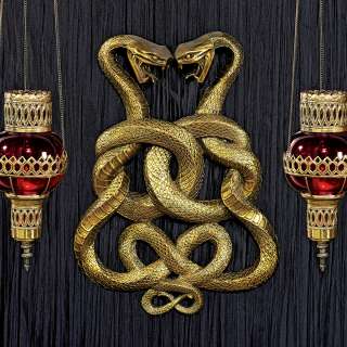   Cobras Legendary Infinity Symbol Regal Wall Plaque Sculpture  