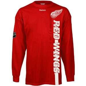  Reebok Detroit Red Wings Vertices Team Long Sleeve T Shirt 