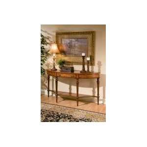  Demilune Console Table with Antique Drawer by Butler