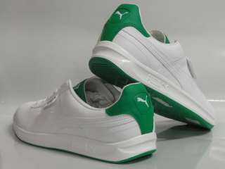 Puma G Vilas L2 White Green Sneakers Mens Size 11.5  