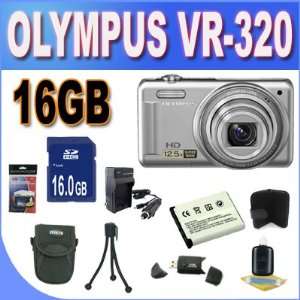   Camera with 12.5x Optical Zoom and 3 LCD (Silver) +16GB Accessory Kit