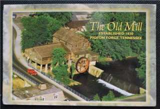 Old Mill Pigeon Forge Tennessee Vintage Postcard 1999  