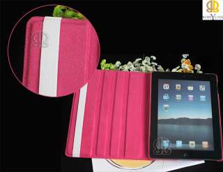   Rotating Stand Magnetic Smart Leather Case Cover F iPad 2 and iPad 3