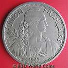 FRENCH POLYNESIA 1969 20 FRANCS FLOWER PLANT 28mmNickel items in B D 