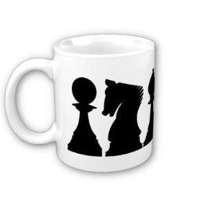    Chess Stencil Art Coffee, Tea, Hot Coco Mug 