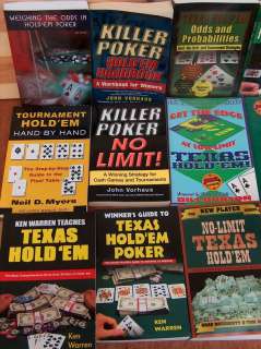 Lot of 15 Poker Texas Hold `EM Books Books Lot #3  