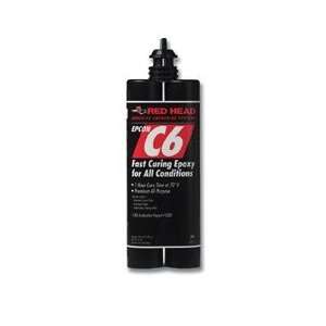 Red Head C6 18 C6 Fast Curing Epoxy Ceramic 6 Adhesive 18 Fluid Ounce