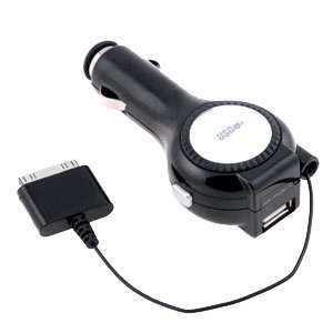  Apple iPhone Retractable Car Charger USB  Players 