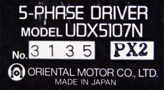 Oriental Motor Vexta UDX5107N Stepper Motor Amplifier  