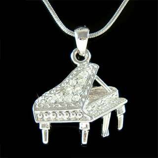 Swarovski Crystal MUSIC Baby ~Grand Piano Musical Pendant Charm 