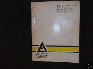 Allis Chalmers ACE 20 30 fork lift truck parts manual  