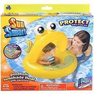  Aqua Leisure Frog Baby Float provides 50 UPF Sun 