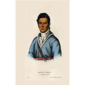  DAVID VANN, a Cherokee Chief McKenney Hall Indian Print 