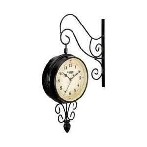  Kassel™ Double Sided Train Station Style Clock with 