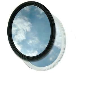 Valley Forge 26 Inch Round Traditional Satin Black Mirror