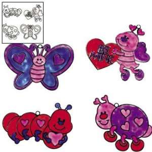 Valentine Love Bug Sun Catchers   Craft Kits & Projects & Decoration 